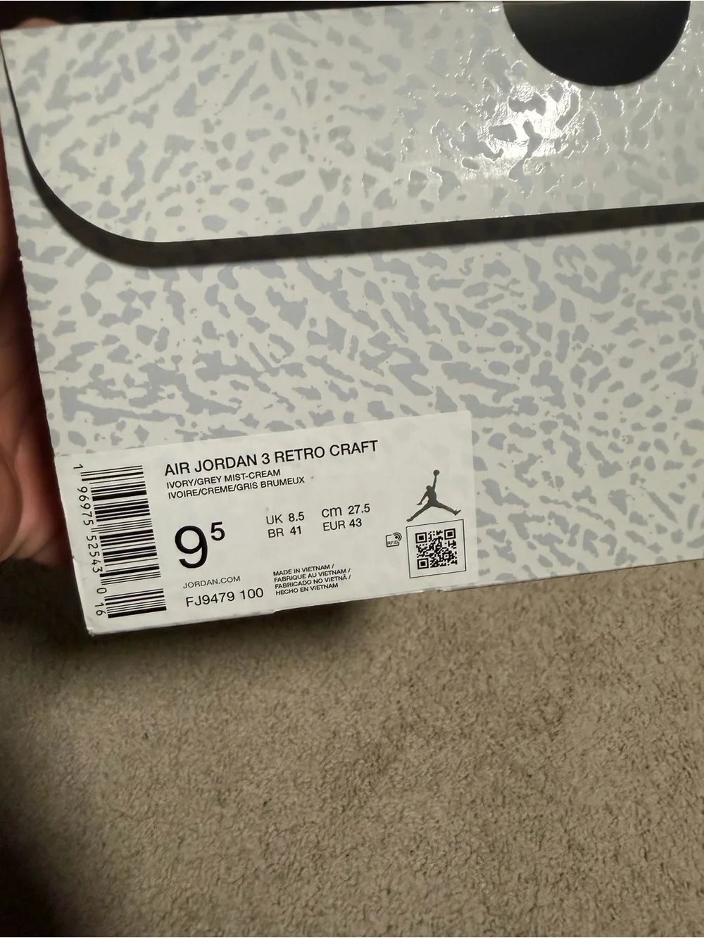 Jordan 3 ‘Craft Ivory’